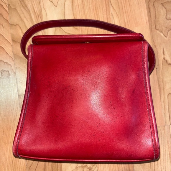 Coach Handbags - Vintage Red Geometric Coach 9043